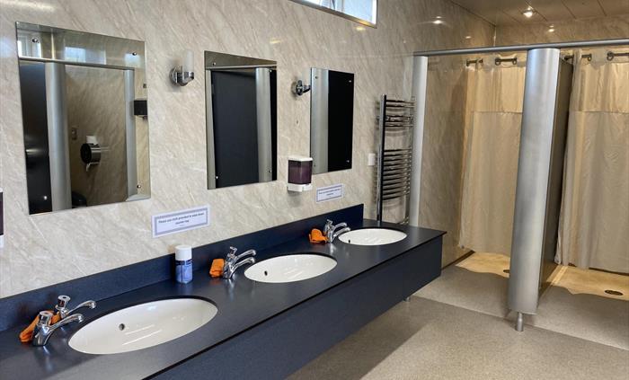 Clean and modern toilet facilities